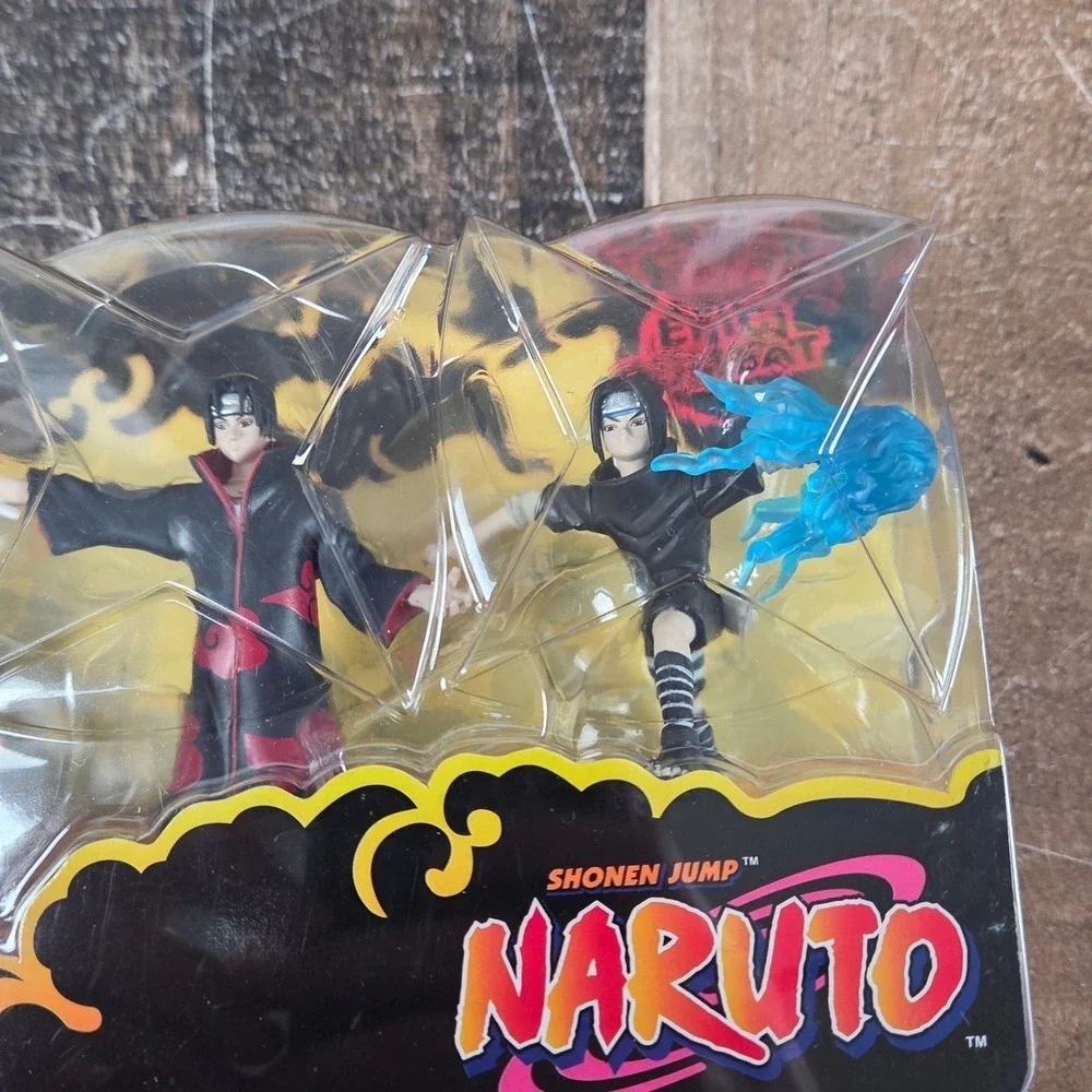 Mattel Naruto Itachi vs Sasuke Kakashi Poseable Action Figure Set‎ 2007 NIB
